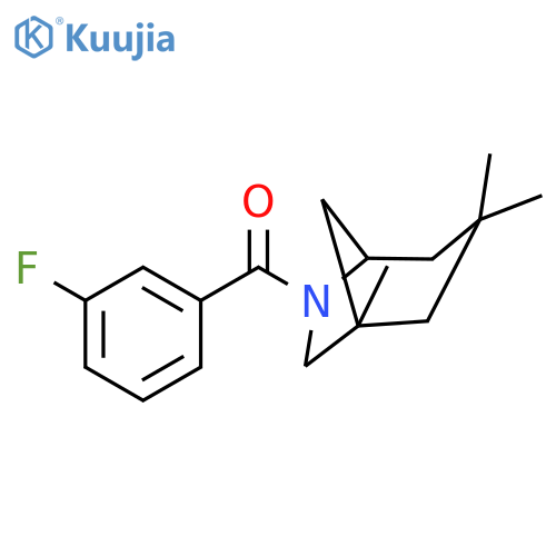 6-AZABICYCLO[3.2.1]OCTANE, 6-(3-FLUOROBENZOYL)-1,3,3-TRIMETHYL- structure