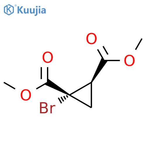 1,2-Cyclopropanedicarboxylic acid, 1-bromo-, dimethyl ester, cis- (9CI) structure