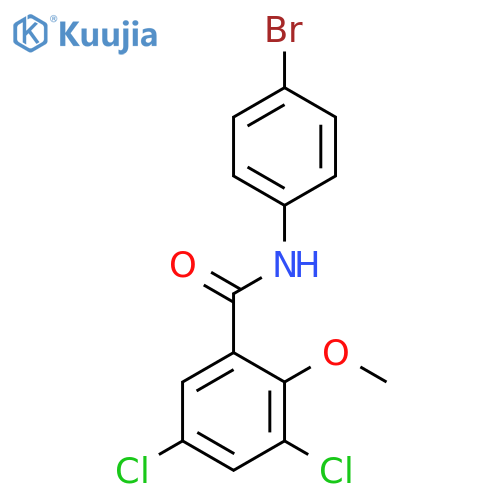 Benzamide, N-(4-bromophenyl)-3,5-dichloro-2-methoxy- structure
