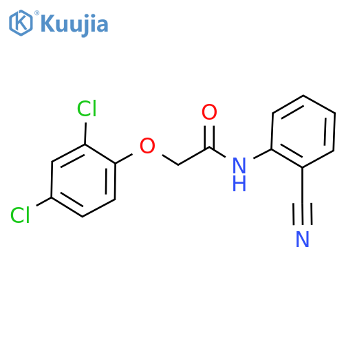 N-(2-cyanophenyl)-2-(2,4-dichlorophenoxy)acetamide structure