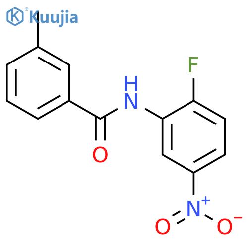 N-(2-fluoro-5-nitrophenyl)-3-methylbenzamide structure