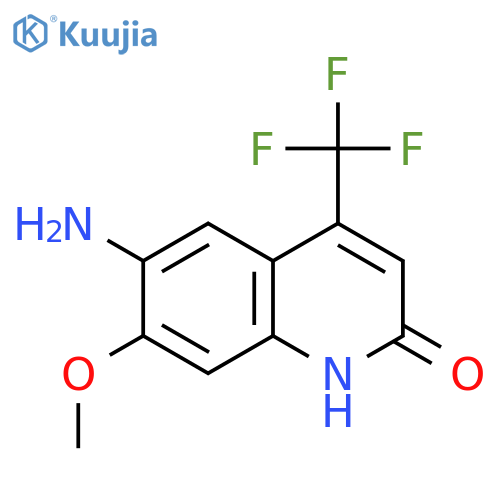 2(1H)-Quinolinone, 6-amino-7-methoxy-4-(trifluoromethyl)- structure
