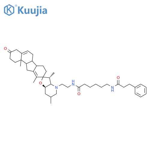 3-Keto-N-aminoethyl-N’-aminocaproyldihydrocinnamoyl Cyclopamine structure