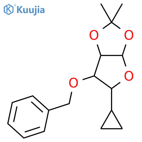 D-xylo-Tetrofuranose,3-O-benzyl-4-C-cyclopropyl-1,2-O-isopropylidene-, a- (8CI) structure