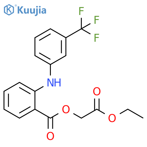 Benzoic acid, 2-[[3-(trifluoromethyl)phenyl]amino]-, 2-ethoxy-2-oxoethyl ester structure