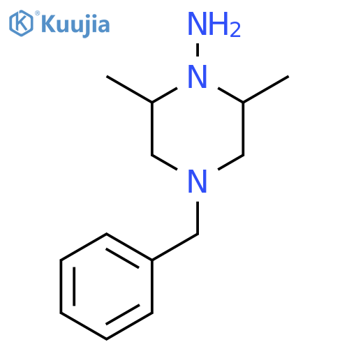 1-Piperazinamine,2,6-dimethyl-4-(phenylmethyl)- structure