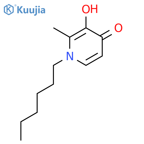 4(1H)-Pyridinone,1-hexyl-3-hydroxy-2-methyl- structure