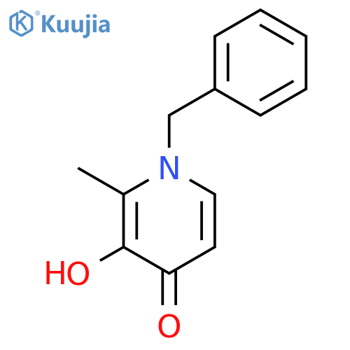 4(1H)-Pyridinone, 3-hydroxy-2-methyl-1-(phenylmethyl)- structure