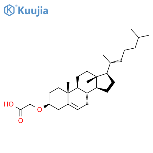 Acetic acid, [[(3b)-cholest-5-en-3-yl]oxy]- structure