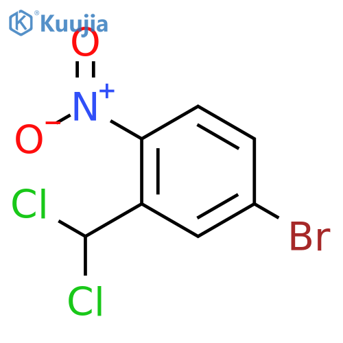 Benzene, 4-bromo-2-(dichloromethyl)-1-nitro- structure