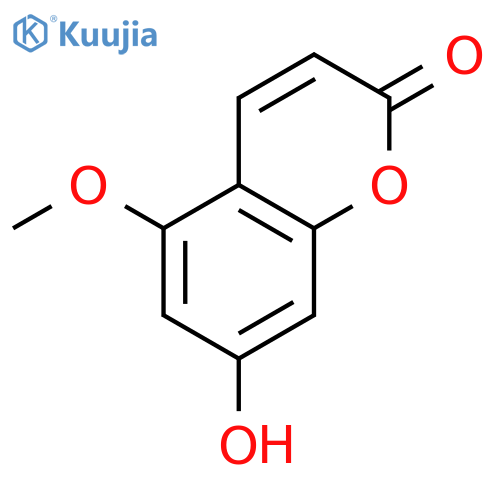 7-Hydroxy-5-methoxycoumarin structure