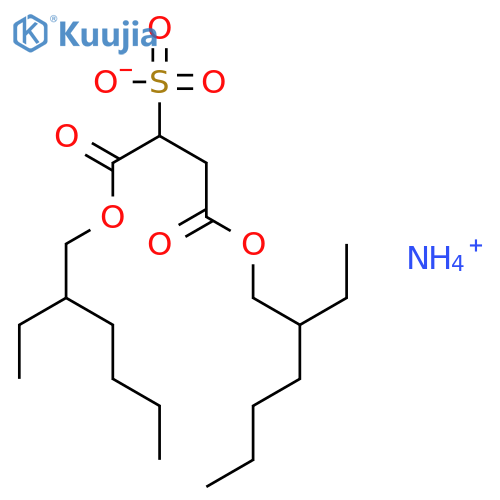 Butanedioic acid,2-sulfo-, 1,4-bis(2-ethylhexyl) ester, ammonium salt (1:1) structure