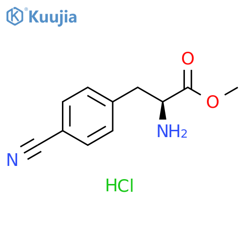 L-(S)-4-Cyanophenylalanine, methyl ester HCl structure