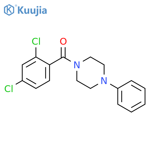 (2,4-dichlorophenyl)(4-phenylpiperazin-1-yl)methanone structure