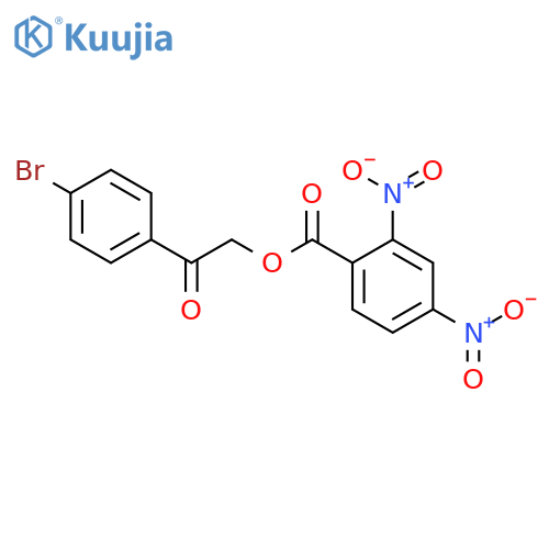 2,4-Dinitro-benzoic acid 2-(4-bromo-phenyl)-2-oxo-ethyl ester structure