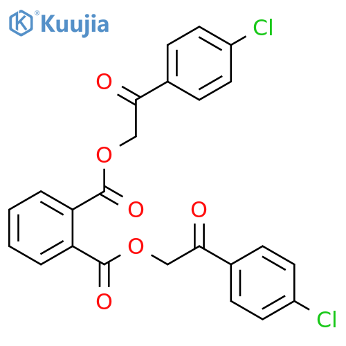 Phthalic acid bis-[2-(4-chloro-phenyl)-2-oxo-ethyl] ester structure