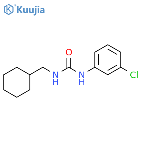 Urea, N-(3-chlorophenyl)-N'-(cyclohexylmethyl)- structure
