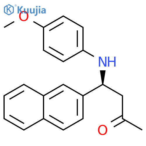 2-Butanone, 4-[(4-methoxyphenyl)amino]-4-(2-naphthalenyl)-, (4S)- structure
