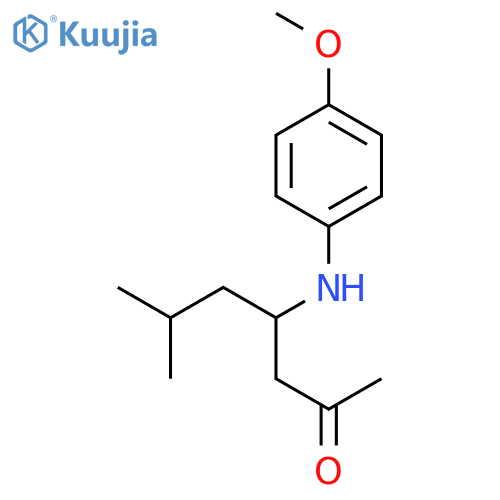 2-Heptanone, 4-[(4-methoxyphenyl)amino]-6-methyl-, (4R)- structure