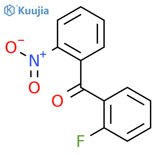 (2-Fluorophenyl)(2-nitrophenyl)methanone structure
