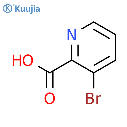 3-Bromopyridine-2-carboxylic acid structure