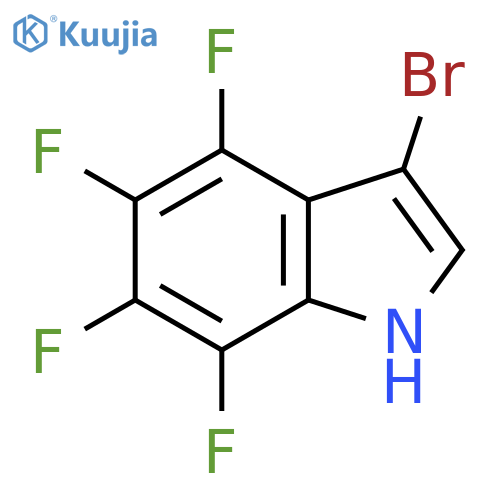 1H-Indole, 3-bromo-4,5,6,7-tetrafluoro- structure