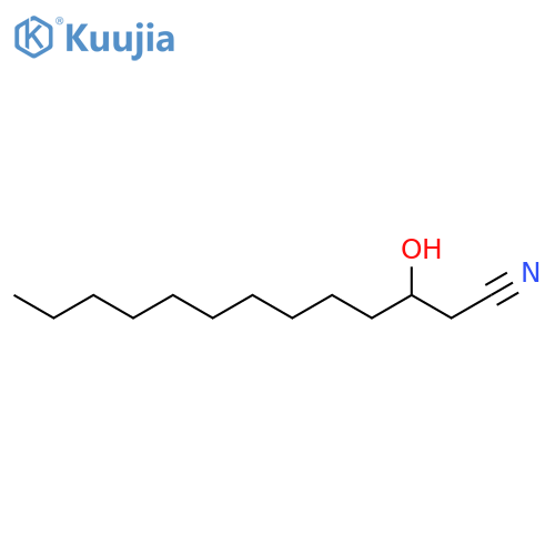 Tridecanenitrile,3-hydroxy- structure