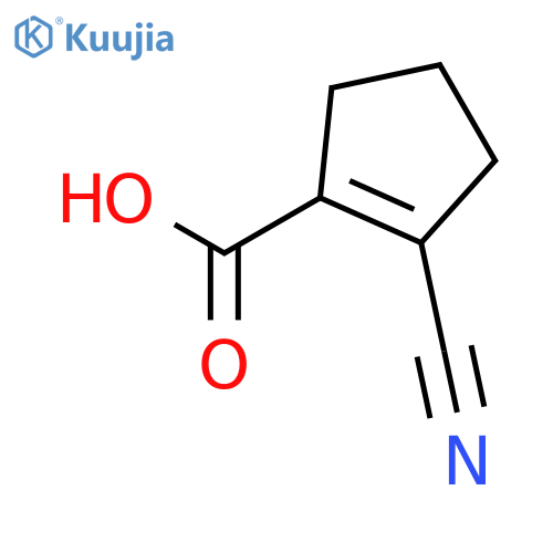 2-cyanocyclopent-1-ene-1-carboxylic acid structure
