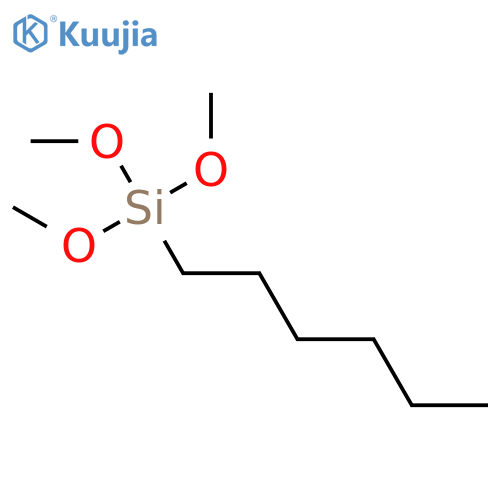 Hexyltrimethoxysilane structure