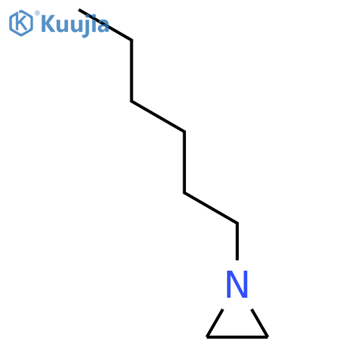 Aziridine, 1-hexyl- structure