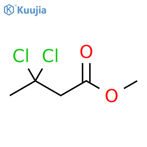 Butanoic acid, 3,3-dichloro-, methyl ester structure