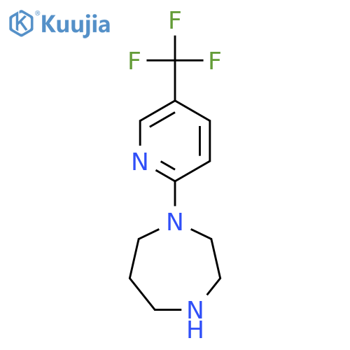 1-[5-(trifluoromethyl)pyridin-2-yl]-1,4-diazepane structure