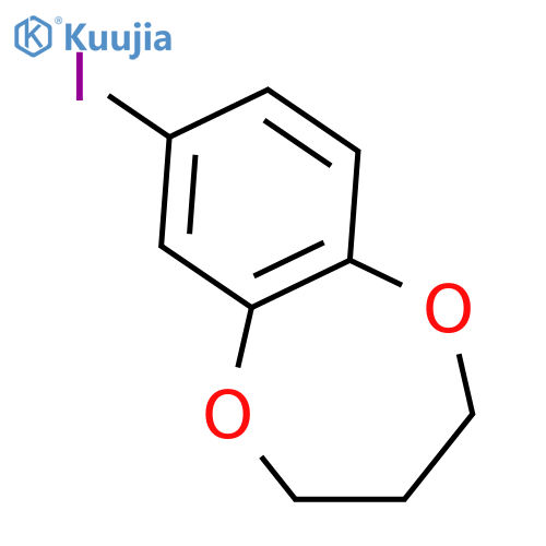 7-Iodo-3,4-dihydro-2H-1,5-benzodioxepine structure