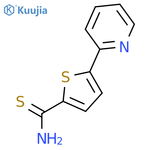 5-(2-Pyridinyl)-2-thiophenecarbothioamide structure