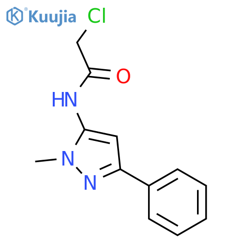 Acetamide,2-chloro-N-(1-methyl-3-phenyl-1H-pyrazol-5-yl)- structure
