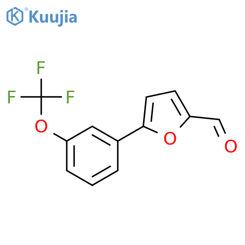 5-3-(trifluoromethoxy)phenylfuran-2-carbaldehyde structure