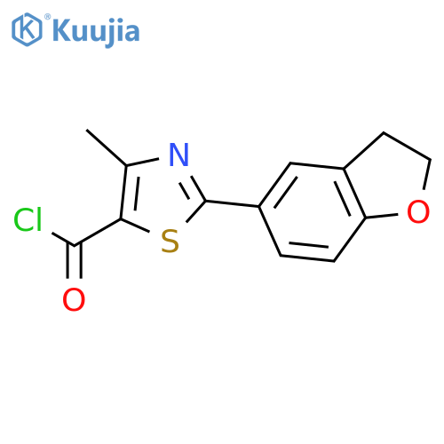 2-(2,3-Dihydro-1-Benzofuran-5-Yl)-4-Methyl-1,3-Thiazole-5-Carbonyl Chloride structure