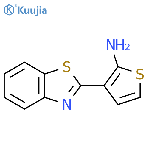 3-(1,3-benzothiazol-2-yl)thiophen-2-amine structure