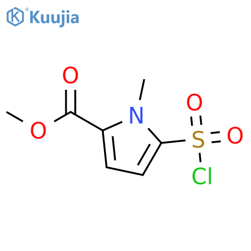methyl 5-chlorosulfonyl-1-methyl-pyrrole-2-carboxylate structure