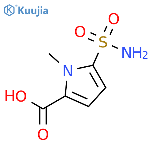 5-(Aminosulphonyl)-1-methyl-1H-pyrrole-2-carboxylic Acid structure