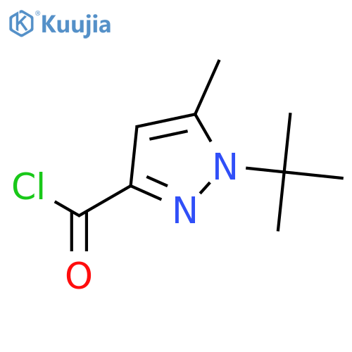 1-(TERT-BUTYL)-5-METHYL-1H-PYRAZOLE-3-CARBONYL CHLORIDE structure