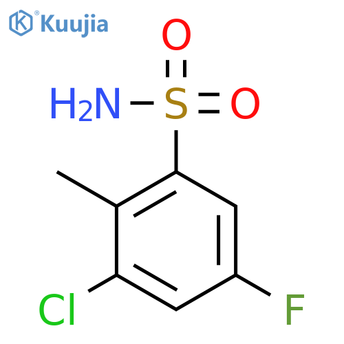 Benzenesulfonamide,3-chloro-5-fluoro-2-methyl- structure