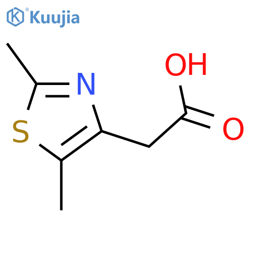 2-(2,5-Dimethylthiazol-4-yl)acetic acid structure