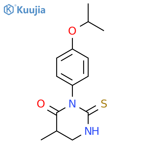 4(1H)-Pyrimidinone,tetrahydro-5-methyl-3-[4-(1-methylethoxy)phenyl]-2-thioxo- structure