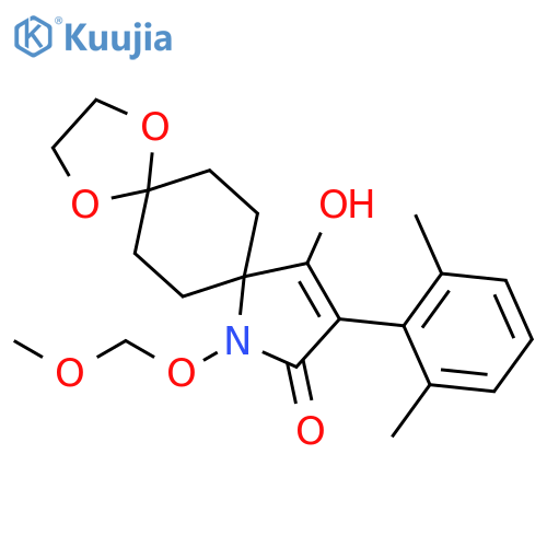1,4-Dioxa-9-azadispiro[4.2.4.2]tetradec-11-en-10-one,11-(2,6-dimethylphenyl)-12-hydroxy-9-(methoxymethoxy)- structure