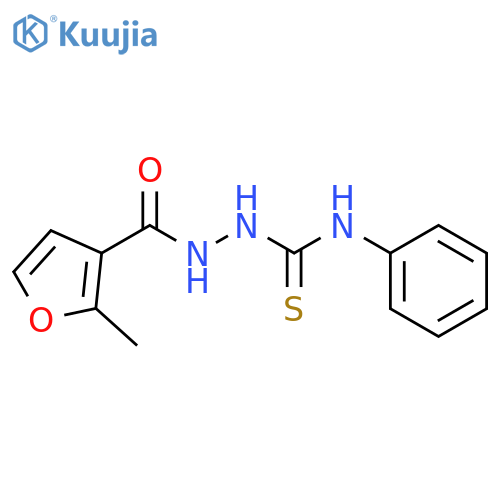 2-(2-Methyl-3-furoyl)-N-phenylhydrazinecarbothioamide structure