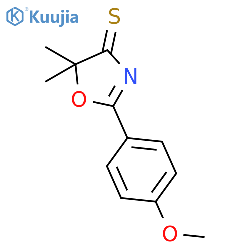 4(5H)-Oxazolethione, 2-(4-methoxyphenyl)-5,5-dimethyl- structure