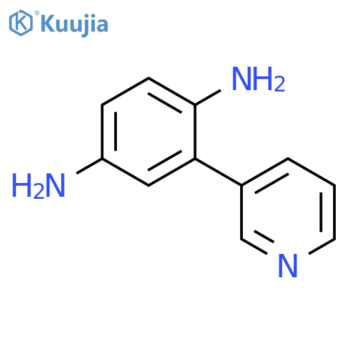 1,4-Benzenediamine, 2-(3-pyridinyl)- structure