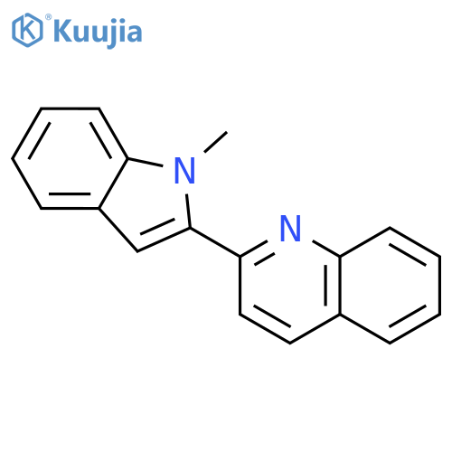 Quinoline, 2-(1-methyl-1H-indol-2-yl)- structure