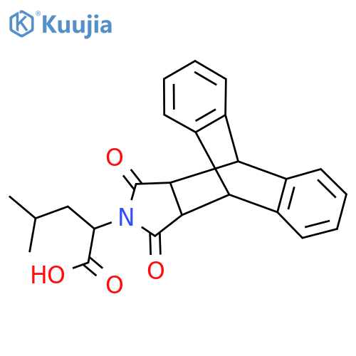 2-(16,18-Dioxo-17-azapentacyclo6.6.5.0~2,7~.0~9,14~.0~15,19~-nonadeca-2,4,6,9,11,13-hexaen-17-yl)-4-methylpentanoic acid structure